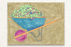 Decorative Canvas Print: 'Wheelbarrow Full of Money