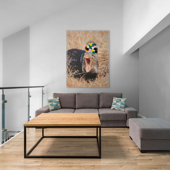 Yawning Warthog' Canvas - Artistic Home Decor