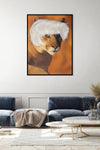 Canvas Print: “Lioness in a Warhol Wig"