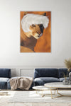 Canvas Print: “Lioness in a Warhol Wig"