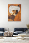 Canvas Print: “Lioness in a Warhol Wig"