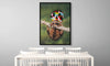 Decorative Canvas Print: 'Baby Raccoon with Rainbow Pom Poms