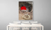 Inspirational Canvas Print: Badger with Red Pom Poms