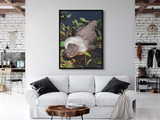 Wall Art Canvas: 'Warhol Alligator' - Stylish Design